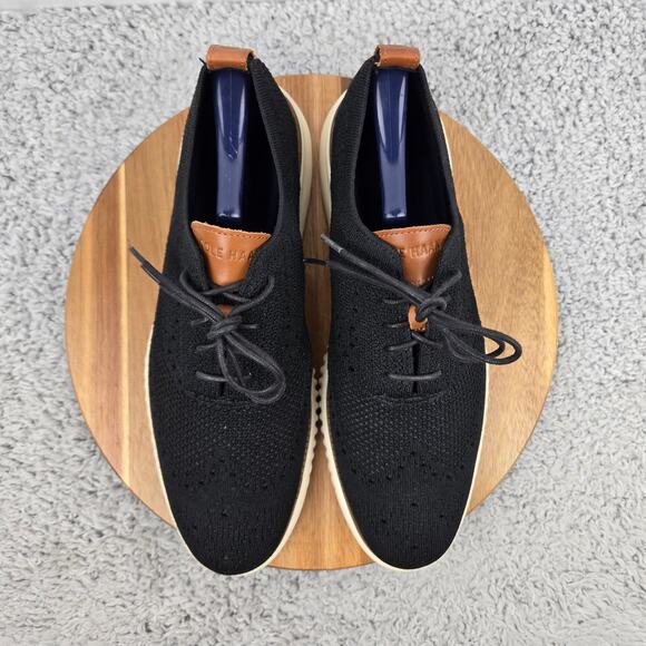 Cole Haan Mens 11M 2.ZeroGrand Black Stitchlite Knit Business Casual Oxford Shoe main image 11